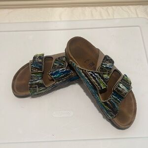 BIRKENSTOCK Arizona Woven Yarn Soft Footbed Sandals